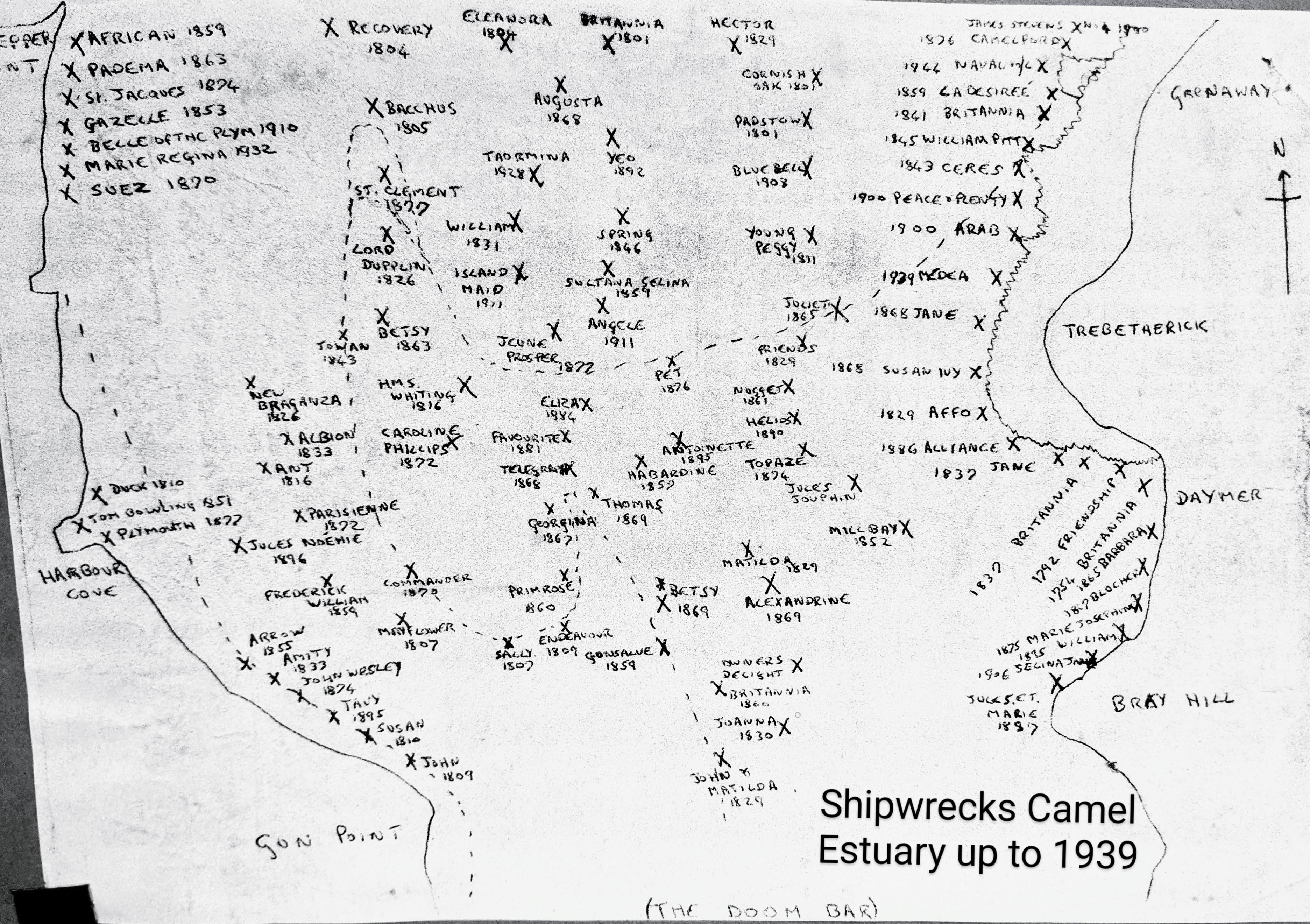 Shipwrecks Camel Estuary up to 1939.jpg
